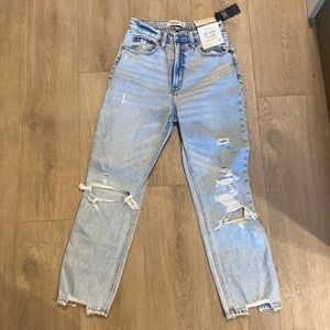 Abercrombie: Curve Love Ankle Straight Ultra High Rise, Size 26 - NEW